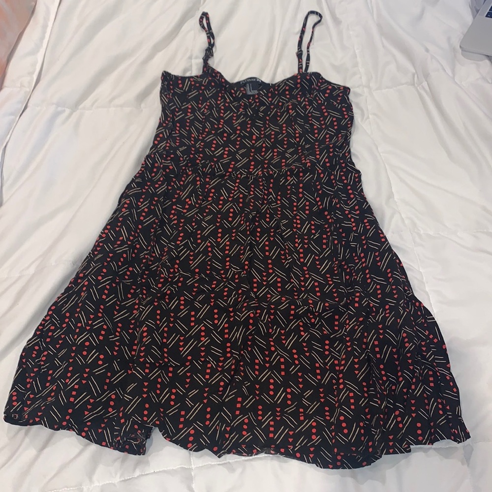 Black and Red Mini Dress